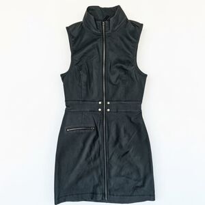 VINTAGE-INSPIRED SILENCE + NOISE Zip-Up Mini Dress